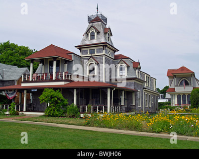 Saisonale home an der Ocean Avenue Oak Bluffs, Martha's Vineyard, Massachusetts Stockfoto