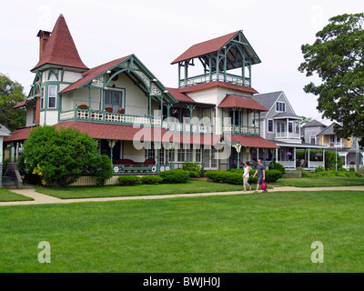 Saisonale home im Oak Bluffs, Martha's Vineyard, Massachusetts Stockfoto