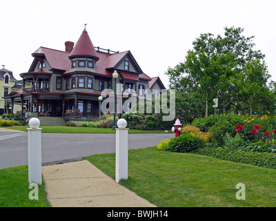 Saisonale home Oak Bluffs, Martha's Vineyard, Massachusetts Stockfoto