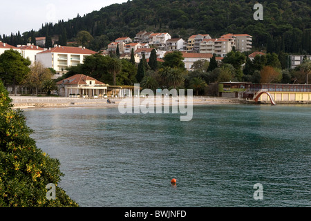 Lapad Halbinsel Strand Dubrovnik Stockfoto