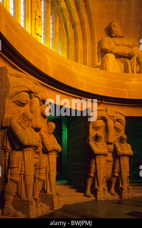 Europa, Deutschland, Sachsen, Leipzig, Hall des Ruhmes in das Denkmal der Schlacht der Nationen Stockfoto