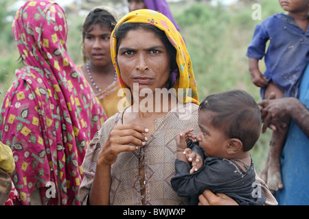 Flüchtlinge, Ktebanda, Pakistan Stockfoto