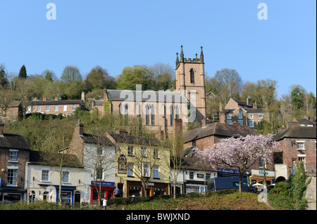 Die Stadt Ironbridge in Shropshire, England Uk Stockfoto