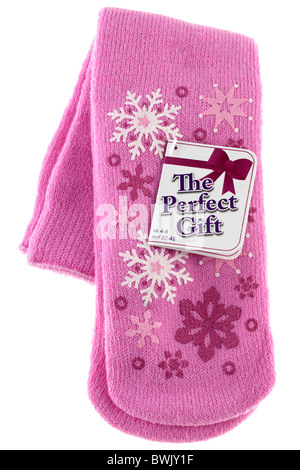 Paar Damen rosa gemusterten Knöchel Socken das perfekte Geschenk Stockfoto