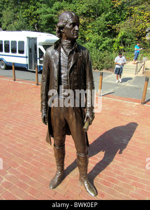 Thomas Jefferson Statue, Monticello, Charlottesville. Virginia, USA Stockfoto