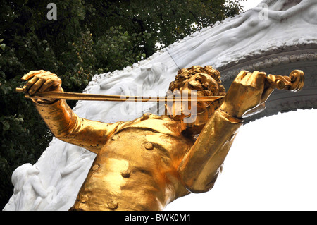 Johann Strauss II-Statue im Stadtpark, Wien, Österreich, Europa Stockfoto