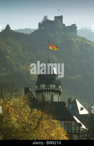 Landshut Burg, in der Nähe von Bernkastel-Kues, Mosel, Rheinland-Pfalz, Deutschland Stockfoto