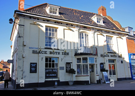 Black Boys Inn, Marktplatz, Aylsham, Norfolk, England, Vereinigtes Königreich Stockfoto