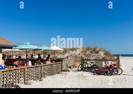 Restaurant am Strand in St. Augustine Beach, Anastasia Island, St. Augustine, Florida, USA Stockfoto