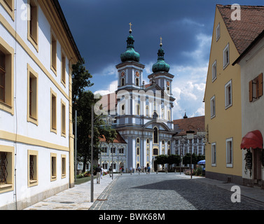 Zisterziensische barocken Kreuzgang Bleistift Stiftsbasilika Waldsassen Wondreb Oberpfalz Holz Fichtelgebirge Stockfoto