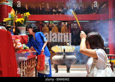 Quan-Am-Pagode in Cholon Viertel, Saigon, Ho-Chi-Minh-Stadt, Vietnam Stockfoto