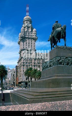 Südamerika Uruguay Montevideo Ort Platz Plaza de Independencia Mausoleum José Gervasio Artigas Palacio Sal Stockfoto