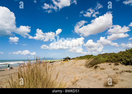 Capalbio Beach, Capalbio, Provinz Grosseto, Toskana, Italien Stockfoto