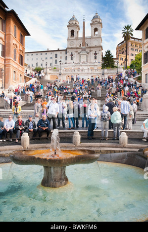 Piazza di Spagna spanische Treppe Rom Italien Stockfoto