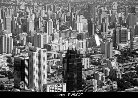 Bangkok Thailand Asien Baiyoke Tower Übersicht Panorama Stadt Baijoke Asien Stockfoto