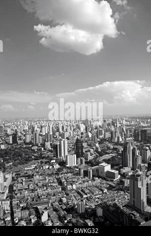 Bangkok Thailand Asien Baiyoke Tower Übersicht Panorama Stadt Baijoke Asien Stockfoto