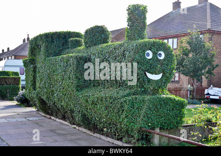 Dampfzug - Chinty Hedge als Magazin im Daily Mirror und "OK" angezeigt Stockfoto