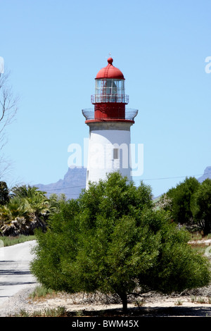 Leuchtturm auf Robben Island - Kapstadt Stockfoto