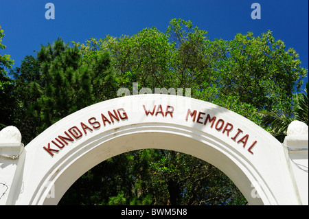 Eingang zum Kundasang Kriegerdenkmal, Sabah Stockfoto