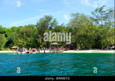 Manukan Island - Teil der Tunku Abdul Rahman Marine Park, Kota Kinabalu, Sabah Stockfoto