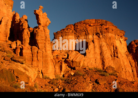 Argentinien Südamerika Canyon Parque Nacional Talampaya in der Nähe von Villa Union La Rioja Südamerika Felswand Stockfoto