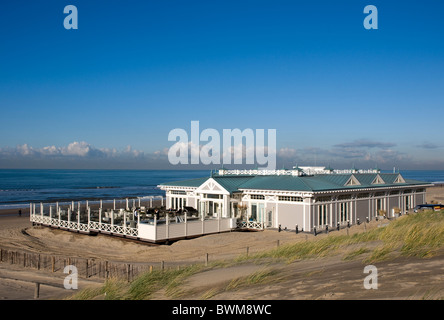 "Breakers" Strandhaus.  Das Hotel Huis Ter Duin in Noordwijk am Meer, Holland Teil. Stockfoto