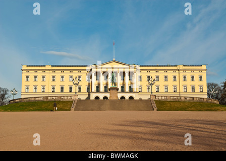 Der königliche Palast bauen Oslo Norwegen Stockfoto