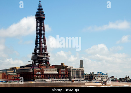 Der berühmte Turm Complex in Blackpool an der Küste von Lancashire in Nordengland Stockfoto