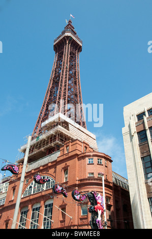 Der berühmte Turm Complex in Blackpool an der Küste von Lancashire in Nordengland Stockfoto