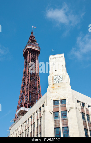 Der berühmte Turm Complex in Blackpool an der Küste von Lancashire in Nordengland Stockfoto