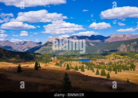 Der Blick von Molas Pass, San Juan Skyway (Highway 550), San Juan National Forest, Colorado Stockfoto