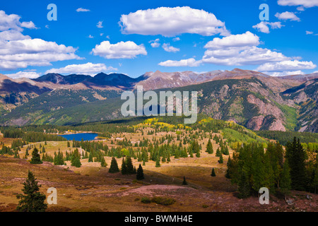 Der Blick von Molas Pass, San Juan Skyway (Highway 550), San Juan National Forest, Colorado Stockfoto