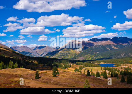 Der Blick von Molas Pass, San Juan Skyway (Highway 550), San Juan National Forest, Colorado Stockfoto