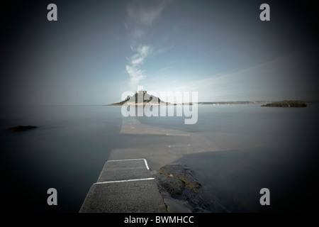 Entsättigt Bild von St Michaels Mount Marazion Cornwall UK Stockfoto