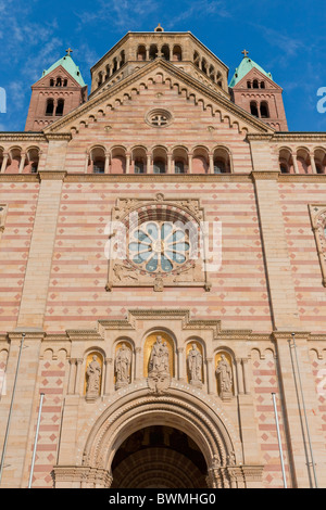 WESTBAU, DOM, UNESCO WORLD HERITAGE SITE, SPEYER, RHEINLAND-PFALZ, DEUTSCHLAND Stockfoto