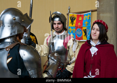 Mittelalterliche Parade der Cavalcata dei Magi, Florenz (Firenze), Toskana, Italien, Europa Stockfoto