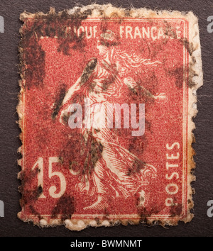 Briefmarke, Frankreich, 15c Stockfoto