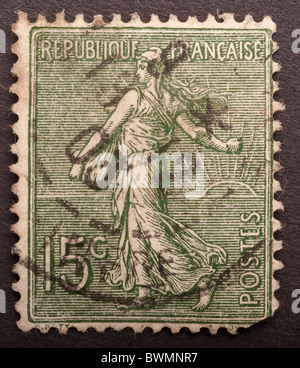 Briefmarke, Frankreich, 15c Stockfoto