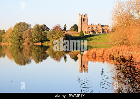 Marbury Kirche und Mere Stockfoto