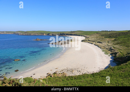 Große Bucht St. Martin Isles of Scilly Stockfoto