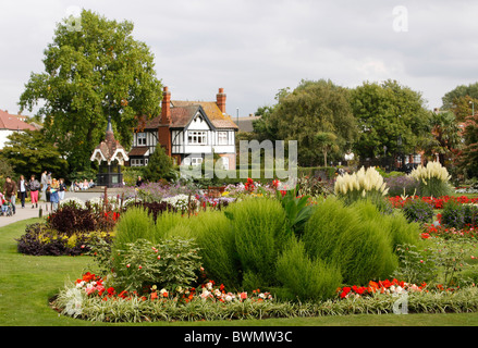 Rundholz-Park in Nordwest-London Stockfoto