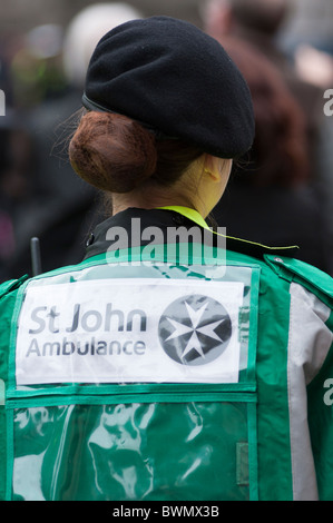 St John Ambulance Mannschaft, London, UK Stockfoto