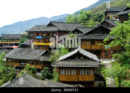 Yao Dorf Ping'An, Guangxi, China Stockfoto