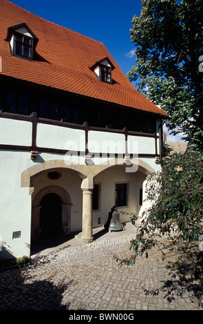 Martin Luthers Geburtshaus in Eisleben, Deutschland, Welterbe Stockfoto