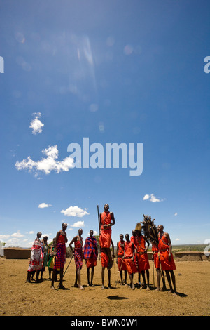 Massai, Kenia, Ostafrika Stockfoto