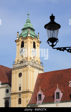 Altes Rathaus im Zentrum von Bratislava, Slowakei Stockfoto