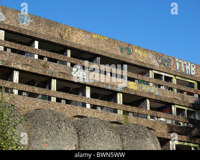 Ruinen der St. Peter Seminary, ikonischen neuen Brutalist Gebäude in Cardross nr Glasgow, Schottland Stockfoto