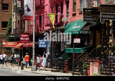 USA Amerika USA Nordamerika New York Cafe Borgia Prince Street Soho Manhattan Einkaufsstraße sh Stockfoto