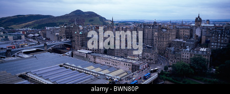 Edinburgh vom Scott Monument Stockfoto