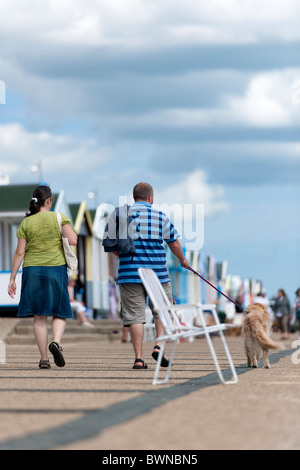 Fuß entlang der Promenade Stockfoto